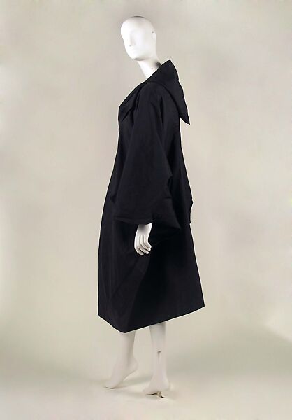 Raincoat, Issey Miyake (Japanese, 1938–2022), (a, b) cotton, nylon, metal, Japanese