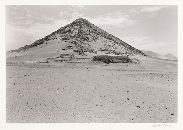 Huaca de la Luna, Cerro Blanco, Moche Valley, Peru, Edward Ranney (American, born Chicago, Illinois, 1942), Gelatin silver print 