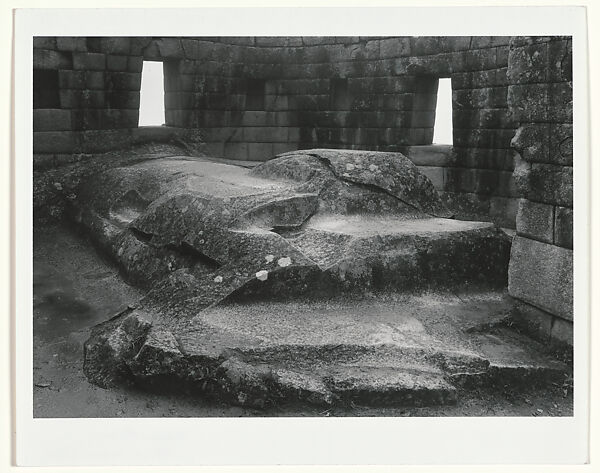 Altar, Torreón, Machu Picchu, Peru, Edward Ranney (American, born Chicago, Illinois, 1942), Gelatin silver print 