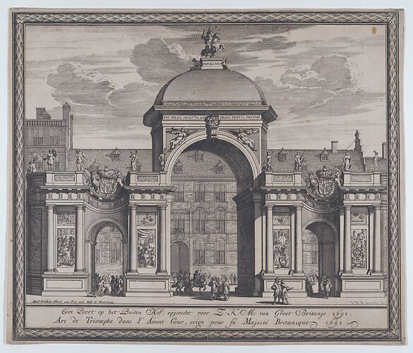 Triumphal arch erected in celebration of the entry of King William III