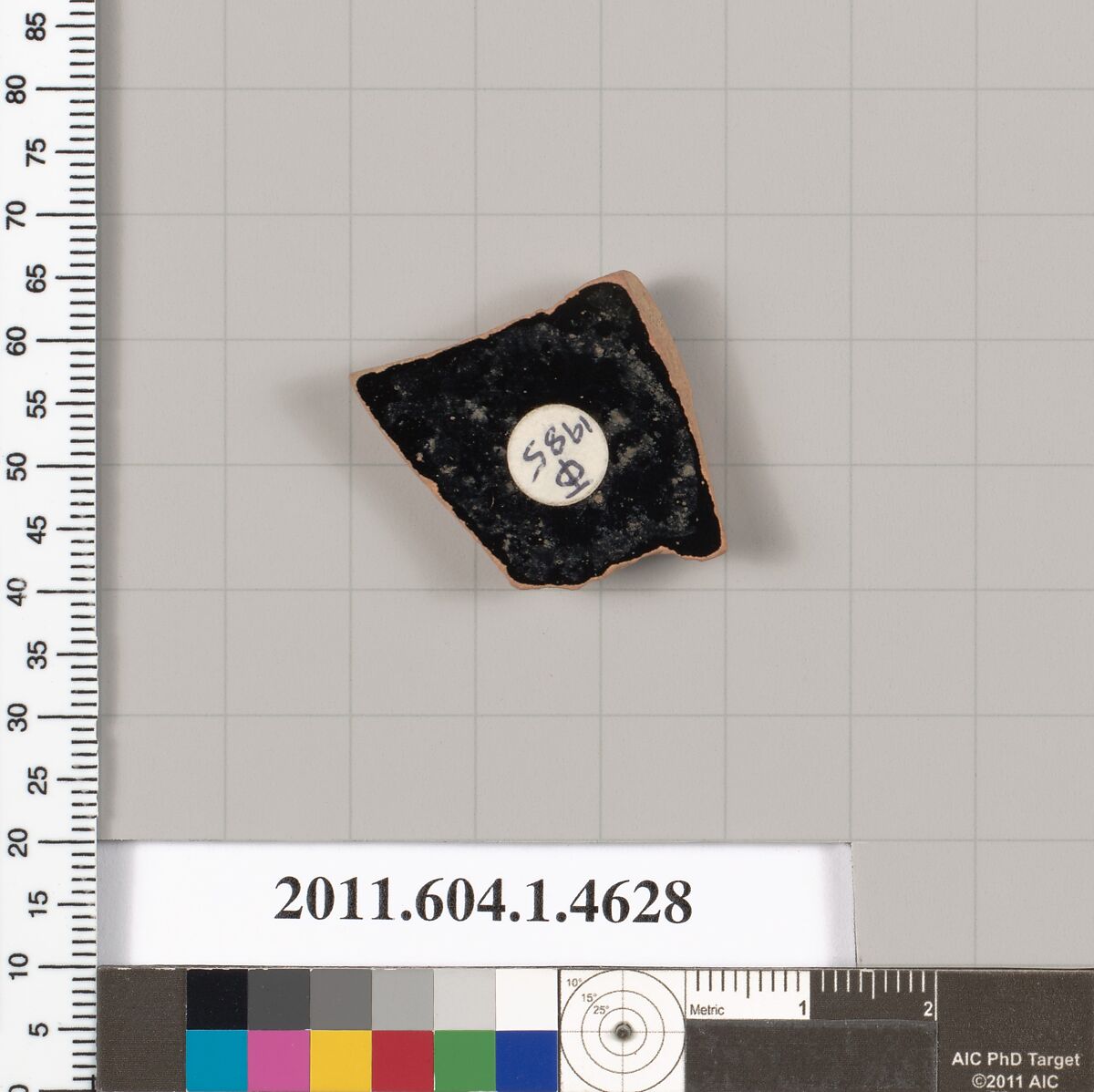 Terracotta fragment of a kylix (drinking cup), Terracotta, Greek, Attic