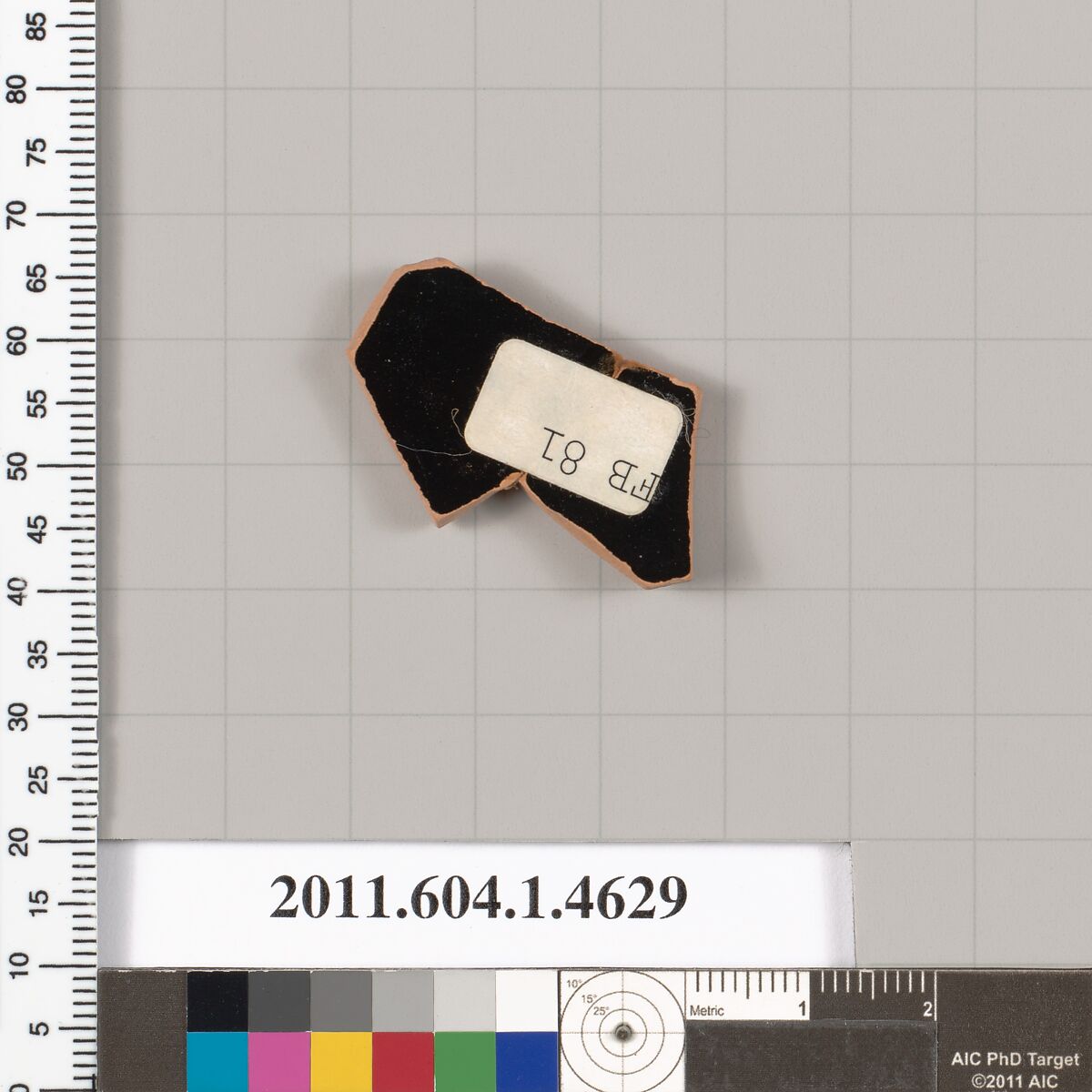 Terracotta fragment of a kylix (drinking cup), Terracotta, Greek, Attic