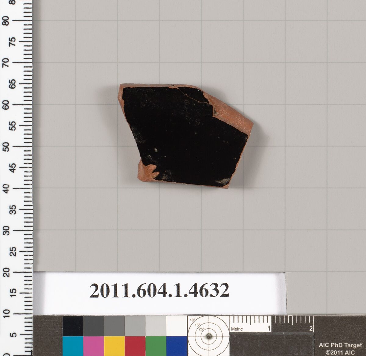 Terracotta fragment of a kylix (drinking cup), Terracotta, Greek, Attic