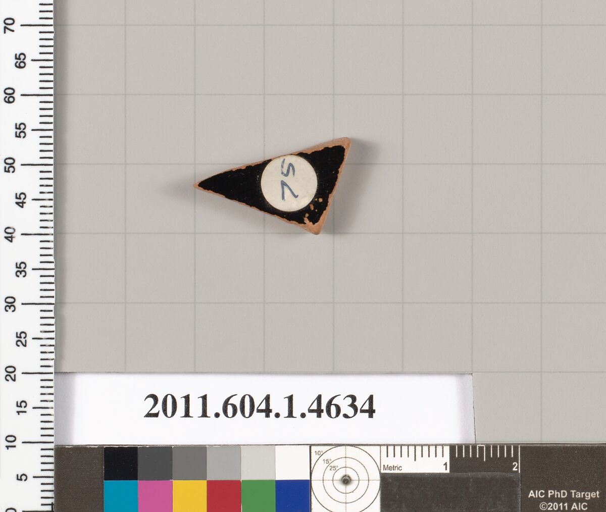 Terracotta fragment of a kylix (drinking cup), Terracotta, Greek, Attic