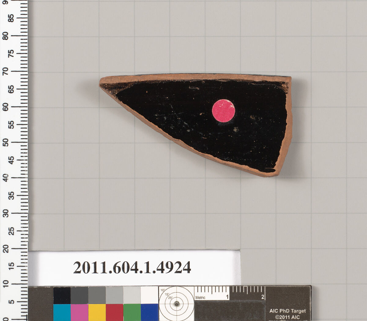 Terracotta rim fragment of a kylix (drinking cup), Terracotta, Greek, Attic