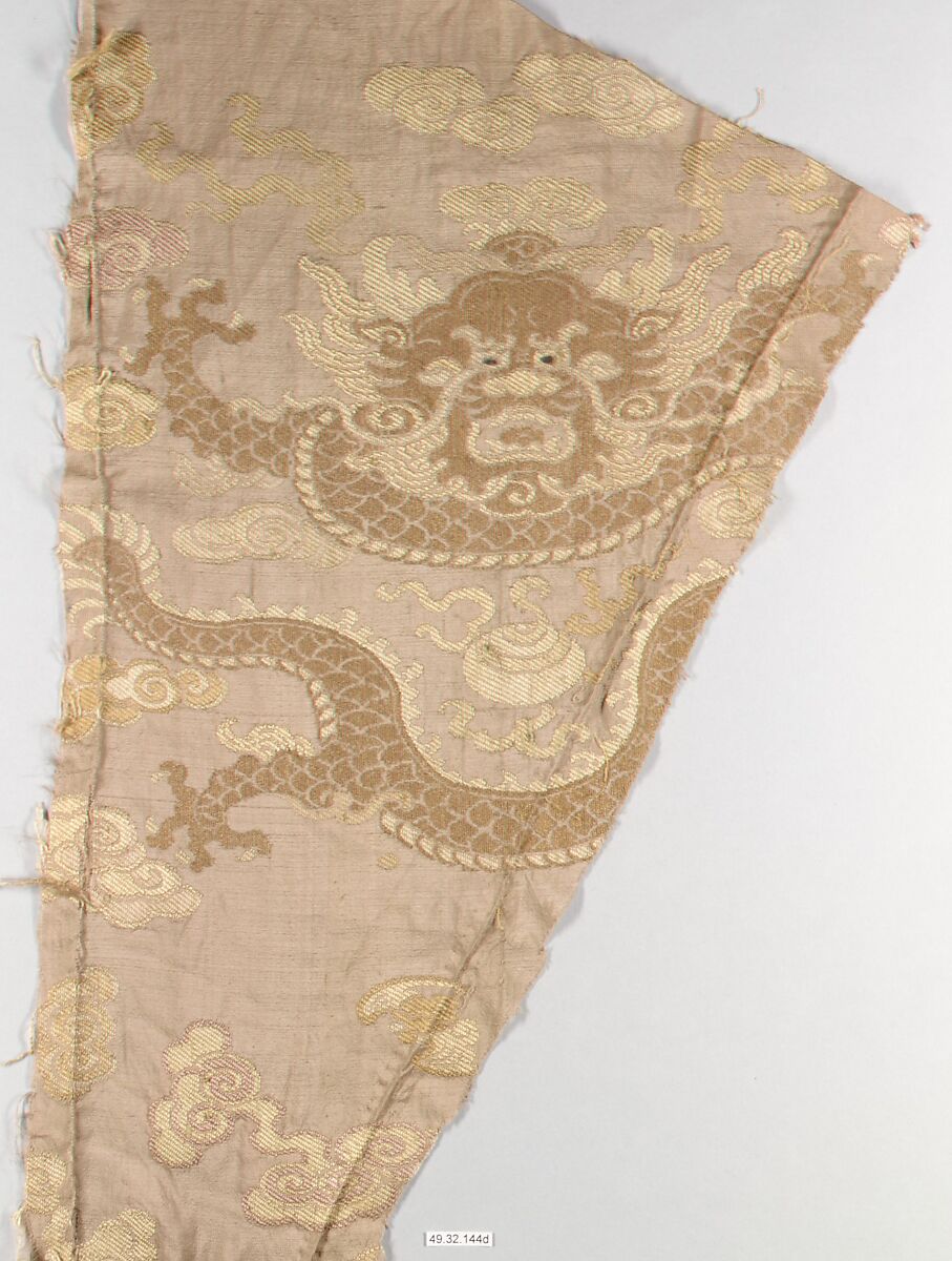 Fragment, Silk, metallic thread, China