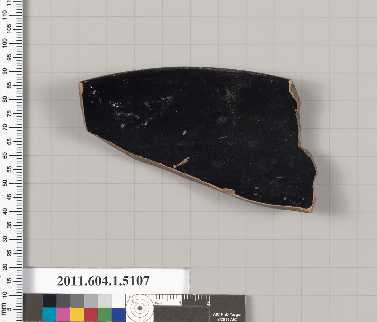 Terracotta rim fragment of a kylix (drinking cup), Terracotta, Greek, Attic