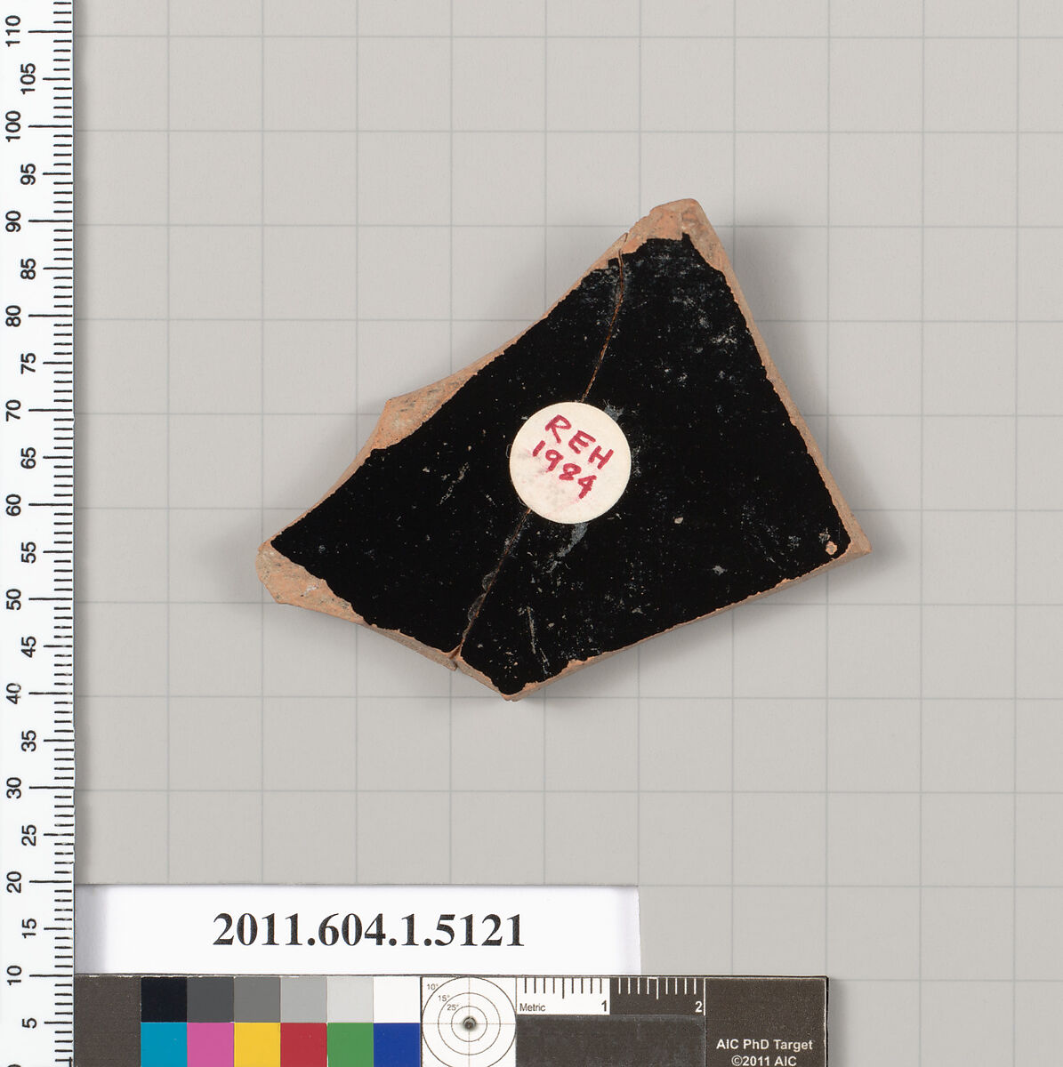 Terracotta fragment of a kylix (drinking cup), Terracotta, Greek, Attic