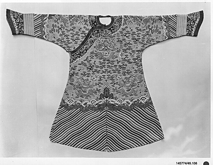 Imperial Twelve-Symbol Robe for Boy Emperor, Silk, metallic thread, China 