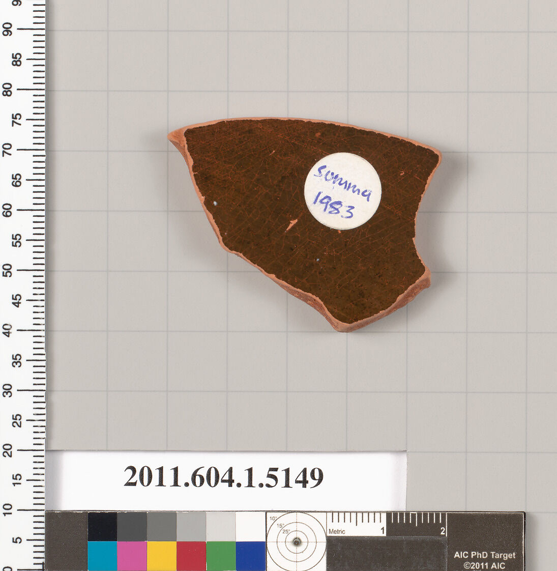 Terracotta fragment of a kylix (drinking cup), Terracotta, Greek, Attic