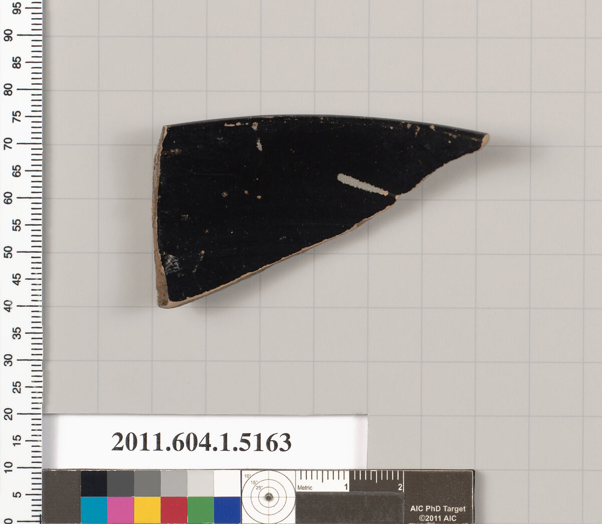 Terracotta rim fragment of a kylix (drinking cup), Terracotta, Greek, Attic