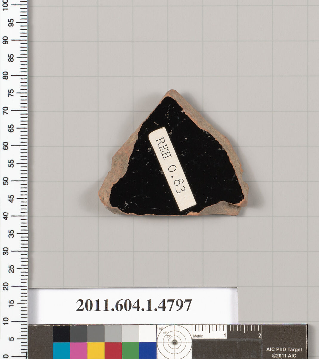 Terracotta fragment of a kylix (drinking cup), Terracotta, Greek, Attic