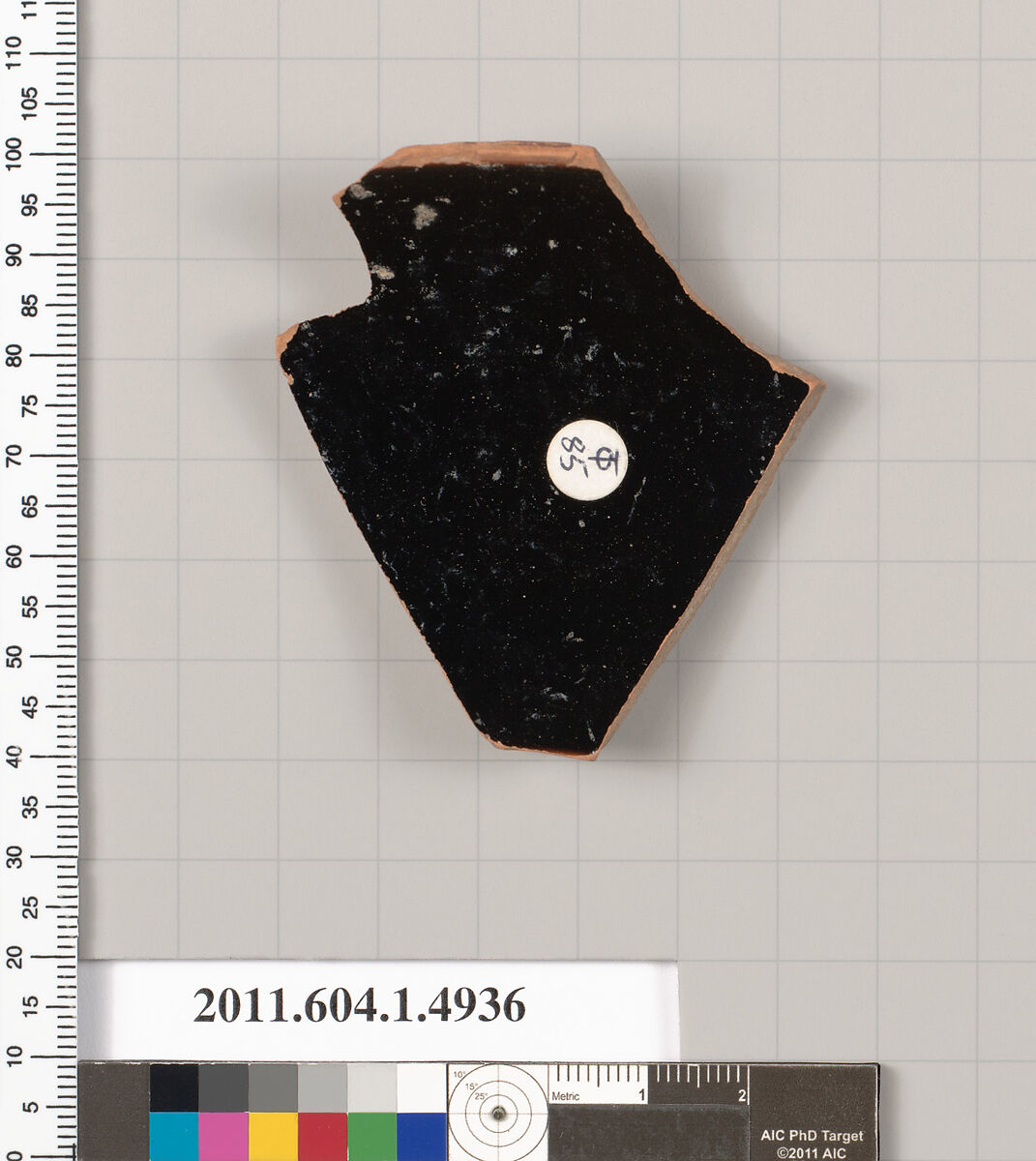 Terracotta rim fragment of a kylix (drinking cup), Terracotta, Greek, Attic