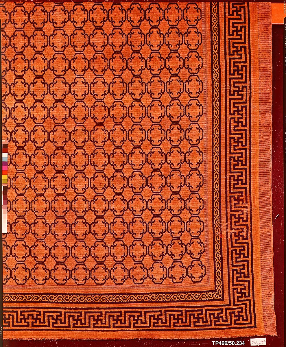 Rug, Foundation: cotton warp and weft;  wool knotting, China