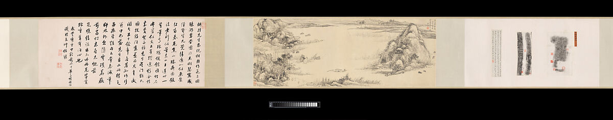 Presenting the Tripod, Wang Xuehao (Chinese, 1754–1832), Handscroll; ink on paper, China