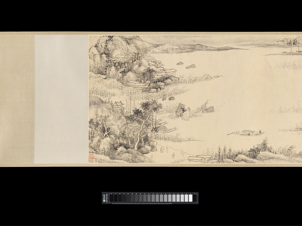 Presenting the Tripod, Wang Xuehao (Chinese, 1754–1832), Handscroll; ink on paper, China