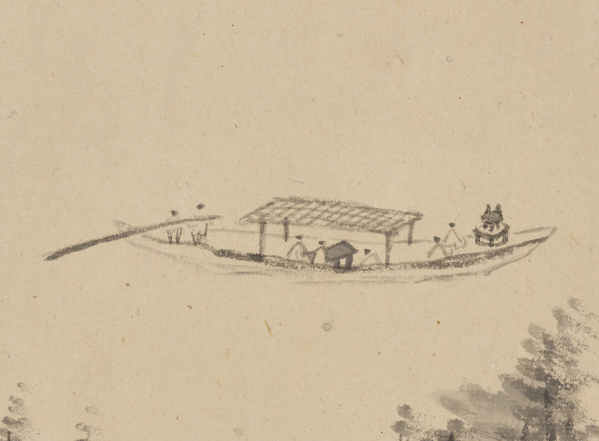Presenting the Tripod, Wang Xuehao (Chinese, 1754–1832), Handscroll; ink on paper, China