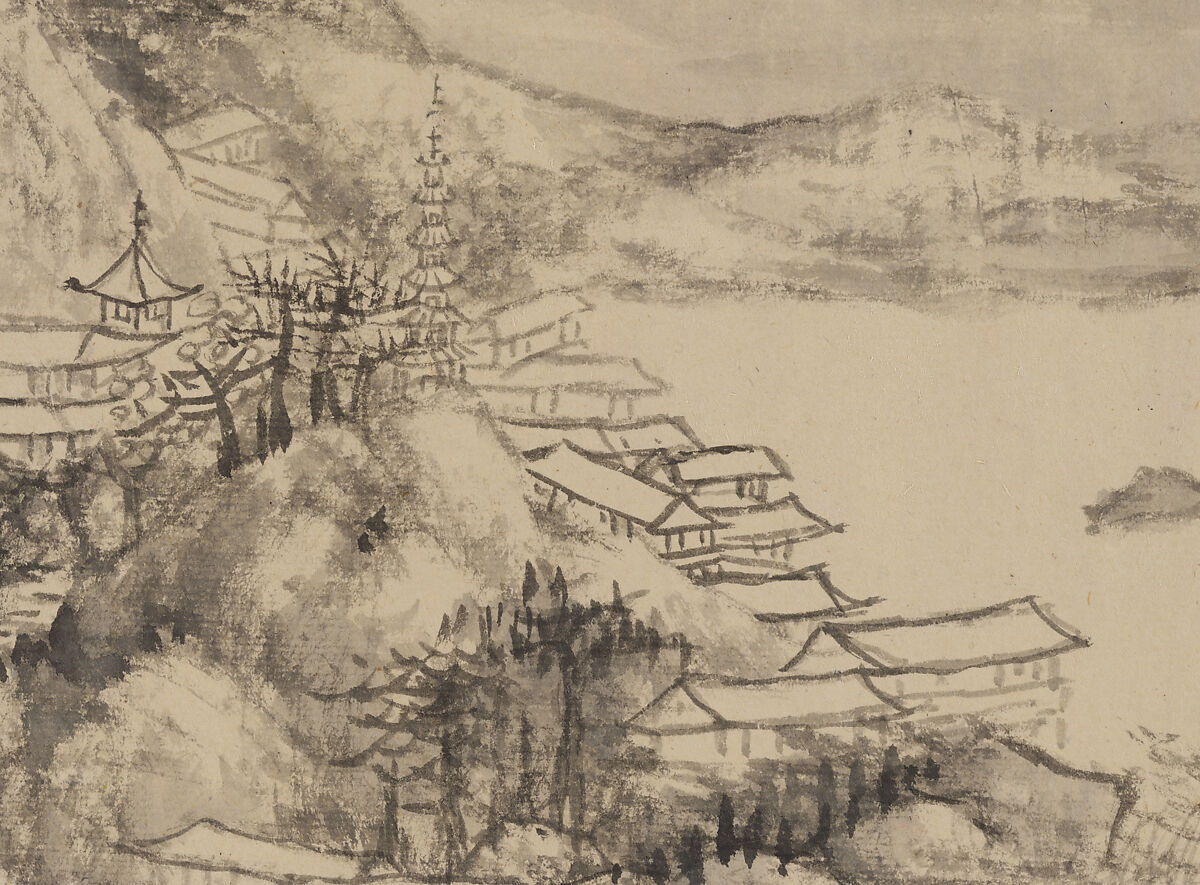 Presenting the Tripod, Wang Xuehao (Chinese, 1754–1832), Handscroll; ink on paper, China