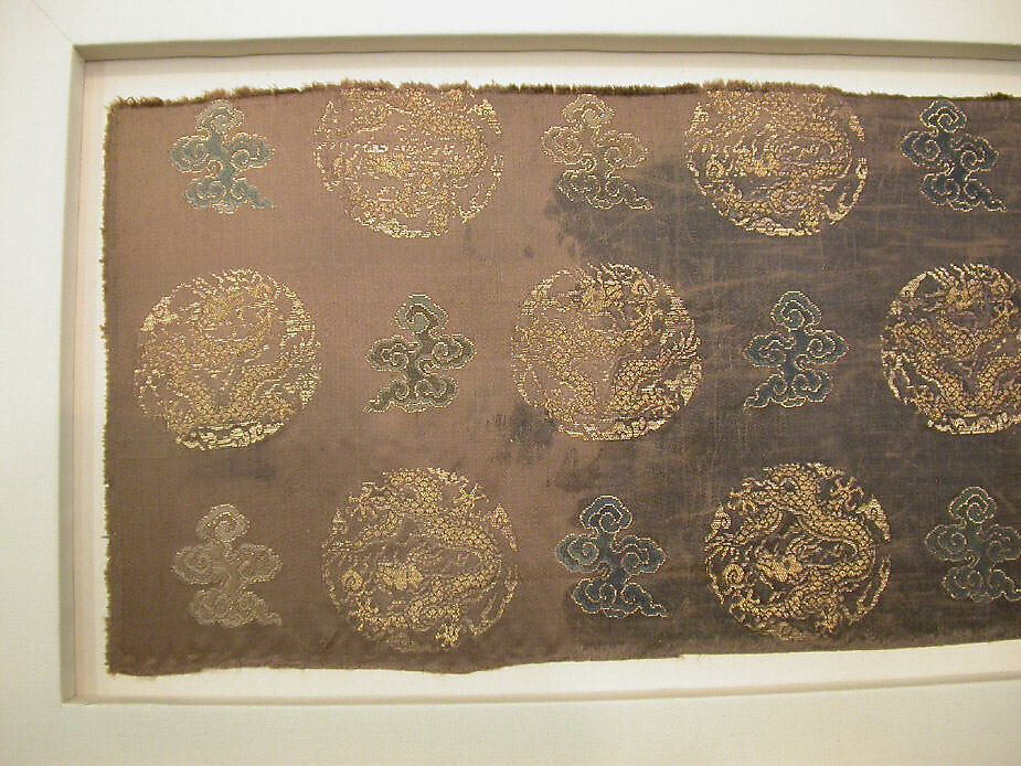 Piece, Silk, metallic thread, China