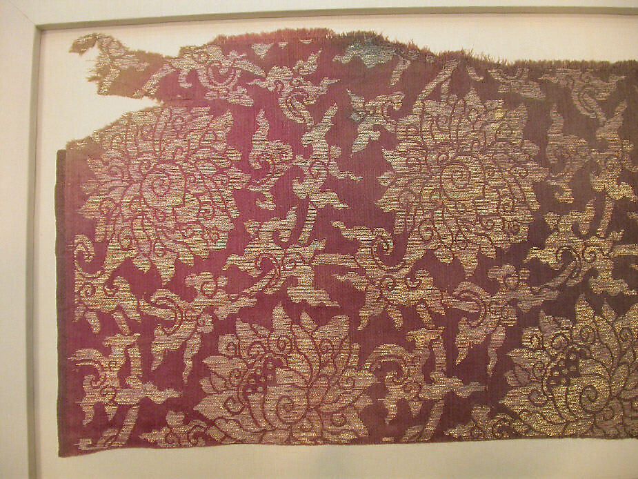 Piece, Silk, metallic thread, China
