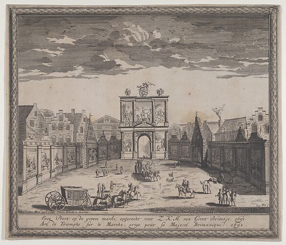 Triumphal arch erected in celebration of the entry of King William III