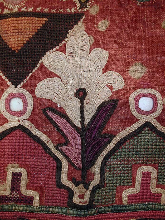 Valance, Cotton; linen, India