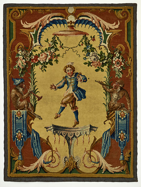 Fire Screen Panel, Savonnerie Manufactory (Manufactory, established 1626; Manufacture Royale, established 1663), Wool, possibly linen, French 