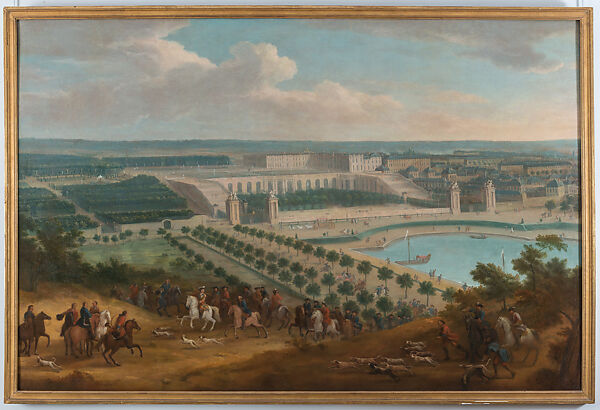 Louis XV Departing for the Hunt, Attributed to Pierre-Denis Martin le Jeune, Oil on canvas 