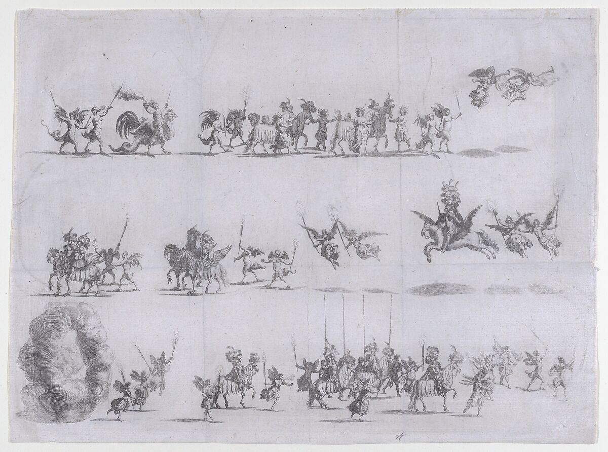 Plate 10 from Pietro Paulo Bissari, Antiopa, Mathäus Küsel (German, 1621–1682), Etching 