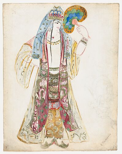 Costume Design for the Ballet 'Coq d'Or', premiered at the Théâtre national de l’Opéra in Paris, 1924