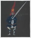 Costume Design for a Police Officer, for Nijinski's 'Till Eulenspiegel', performed in New York in 1916