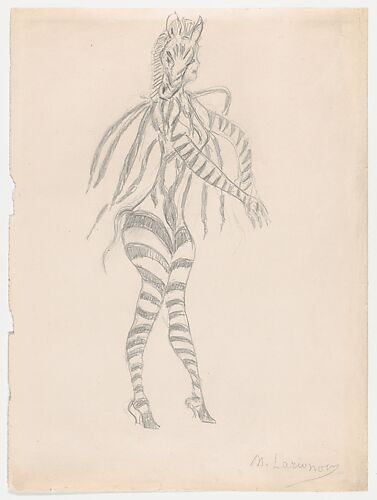 Design for a Zebra Costume, for the Ballet Russe (?)