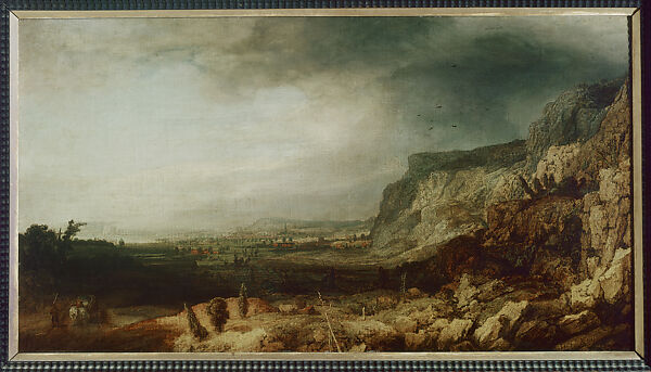 Mountainous Landscape with a Distant View, Hercules Segers (Dutch, ca. 1590–ca. 1638), Oil on canvas on panel 