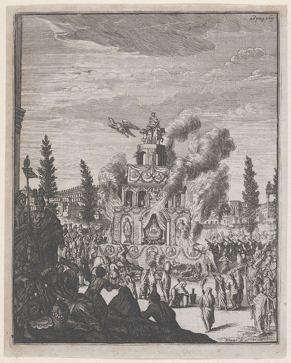 A Celebration, Johann Ulrich Kraus (German, 1655–1719), Etching 