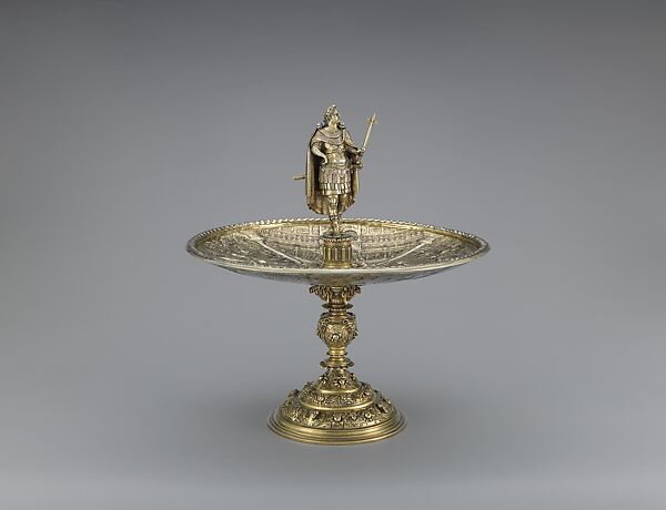 Vespasian tazza, Gilded silver, Netherlandish? 