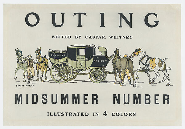 Outing by Caspar Whitney, Midsummer Number, Edward Penfield (American, Brooklyn, New York 1866–1925 Beacon, New York), Lithograph 