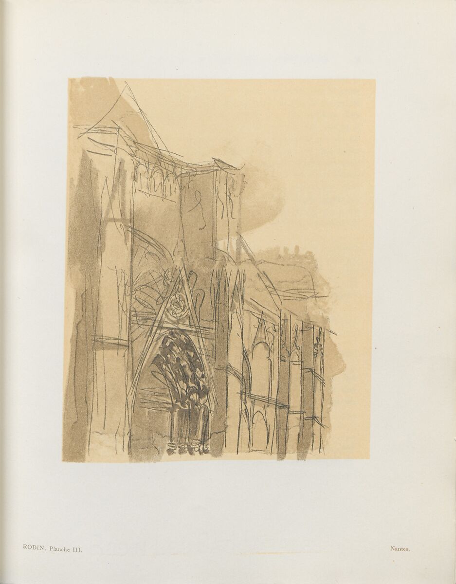 Les cathédrales de France, Auguste Rodin (French, Paris 1840–1917 Meudon)