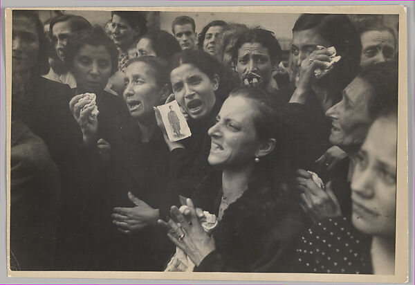 The Mothers of Naples Lament Their Sons' Death, Robert Capa (American (born Hungary), Budapest 1913–1954 Thai Binh), Gelatin silver print 