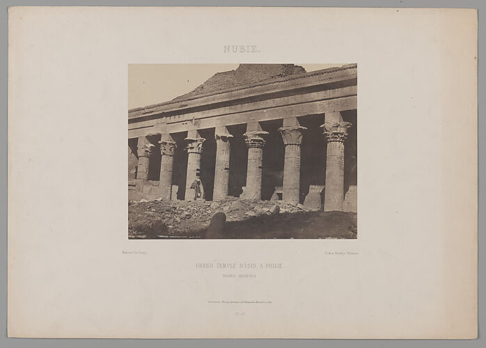 Nubie, Grand Temple d'Isis, a Philœ, Galerie Orientale