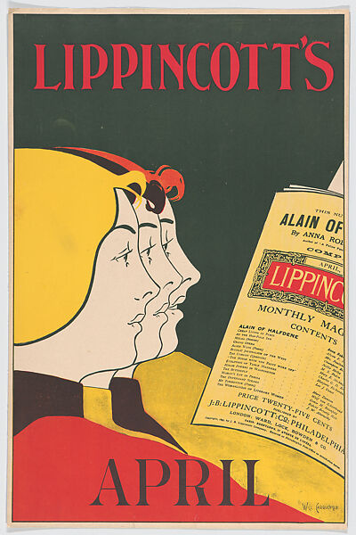 Lippincott's, April, William L. Carqueville (American, Chicago, Illinois 1871–1946), Lithograph 