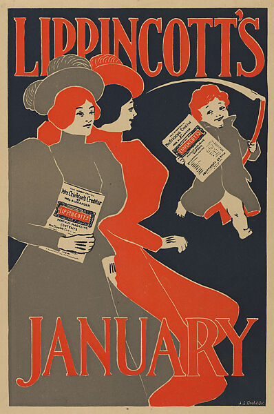 Lippincott's, January, Joseph J. Gould, Jr. (American, 1880–1935), Lithograph 