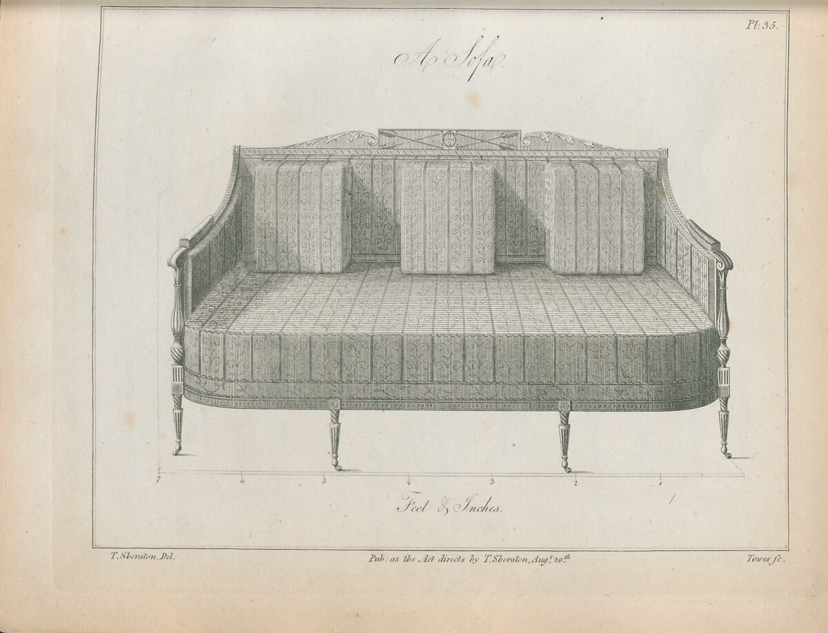 The cabinet-maker and upholsterer's drawing-book, in three parts, Thomas Sheraton (British, Stockton-on-Tees 1751–1806 London) Moreover, it contained an Explanation of all the Terms used in the Cabinet, Chair and Upholstery Branches.
