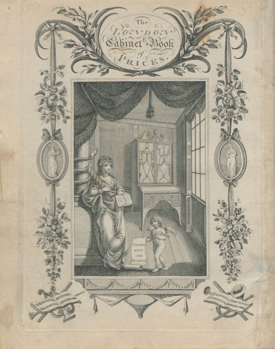 The cabinet-makers' London book of prices, and designs of cabinet work, calculated for the convenience of cabinet makers in general, whereby the price of executing any piece of work may be easily found, London Society of Cabinet Makers