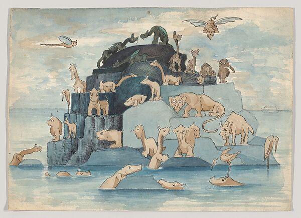 Fantastic Animals Left off the Ark, Herbert E. Crowley (British, Eltham, Kent 1873–1937 Ascona, Switzerland), Watercolor, pen and ink 