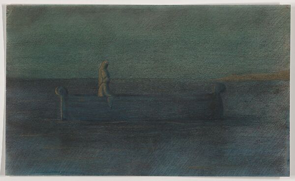 Herbert E. Crowley | Two Cloaked Figures in a Boat | The Metropolitan ...