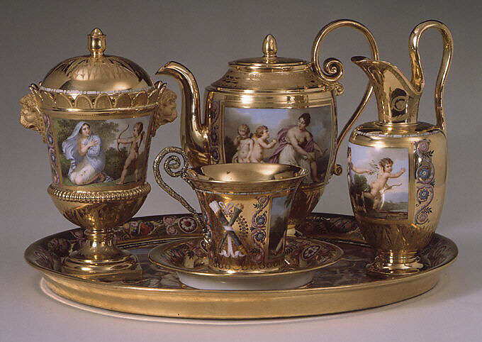 Breakfast Service (déjeuner), Sèvres Manufactory (French, 1740–present), Hard-paste porcelain, French, Sèvres 