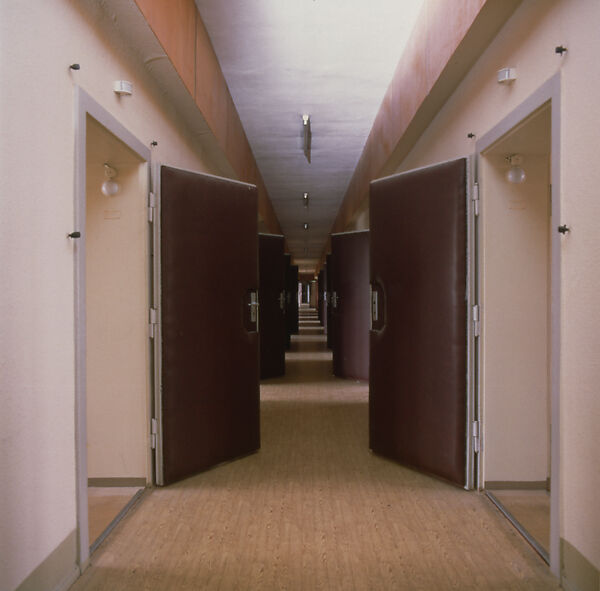 Stasi City, Jane and Louise Wilson (British, born 1967), Four-channel digital video, transferred from Super 16mm film, color, sound, 4 min., 50 sec.