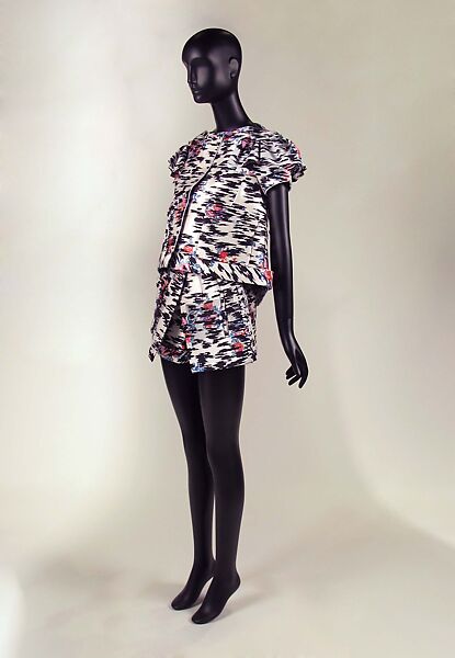 Ensemble, House of Balenciaga (French, founded 1937), (a, b) silk (exterior fabric and lining); polyamide and elastane (interior fabric), French