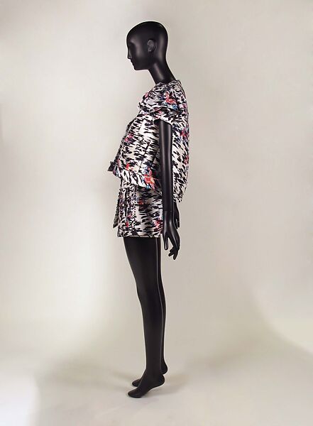 Ensemble, House of Balenciaga (French, founded 1937), (a, b) silk (exterior fabric and lining); polyamide and elastane (interior fabric), French