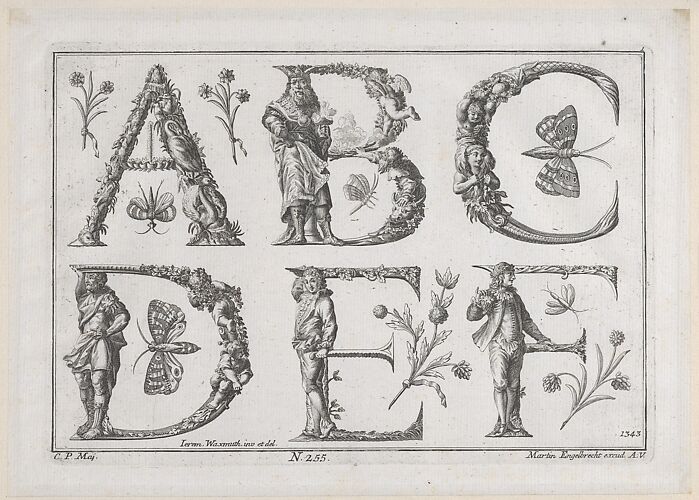 Decorated Roman alphabet